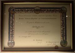 Antonio Pigafetta Award for Internationalization - 2001